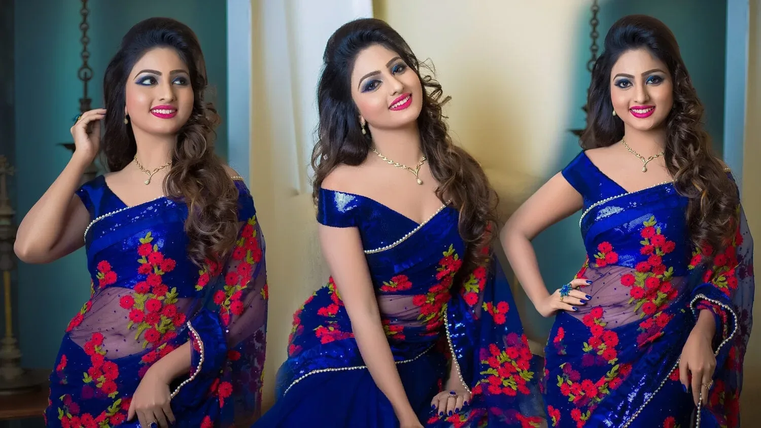 Photoshoot of Ever Beautiful Srilankan Actress Vinu Udani in Blue