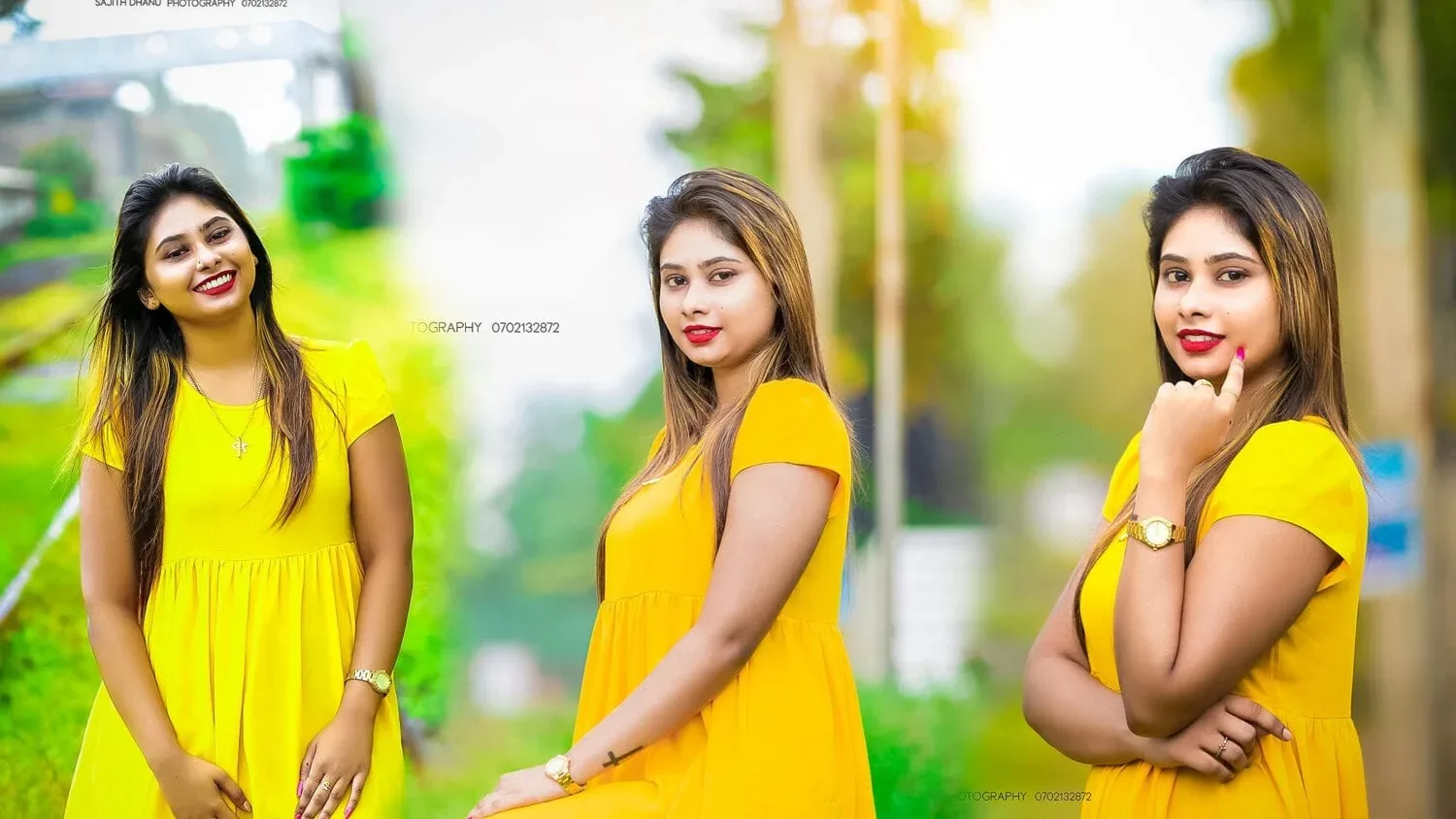 Srilankan Beautiful Model Sanjana S Pathirana in Yellow
