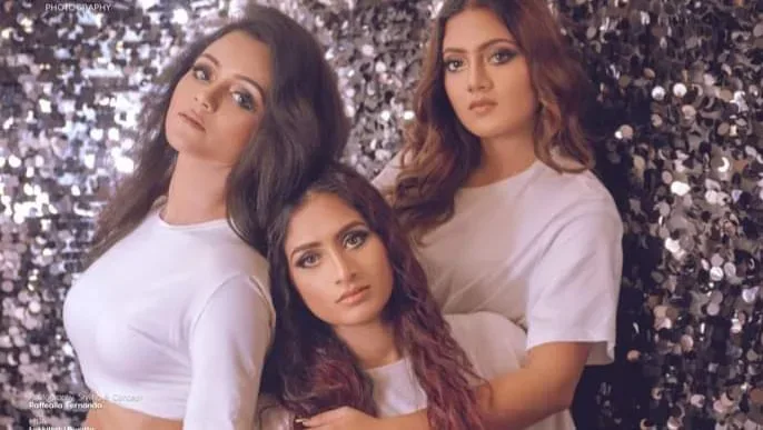 Photoshoot of Beautiful Three Sisters in Srilankan Cinema