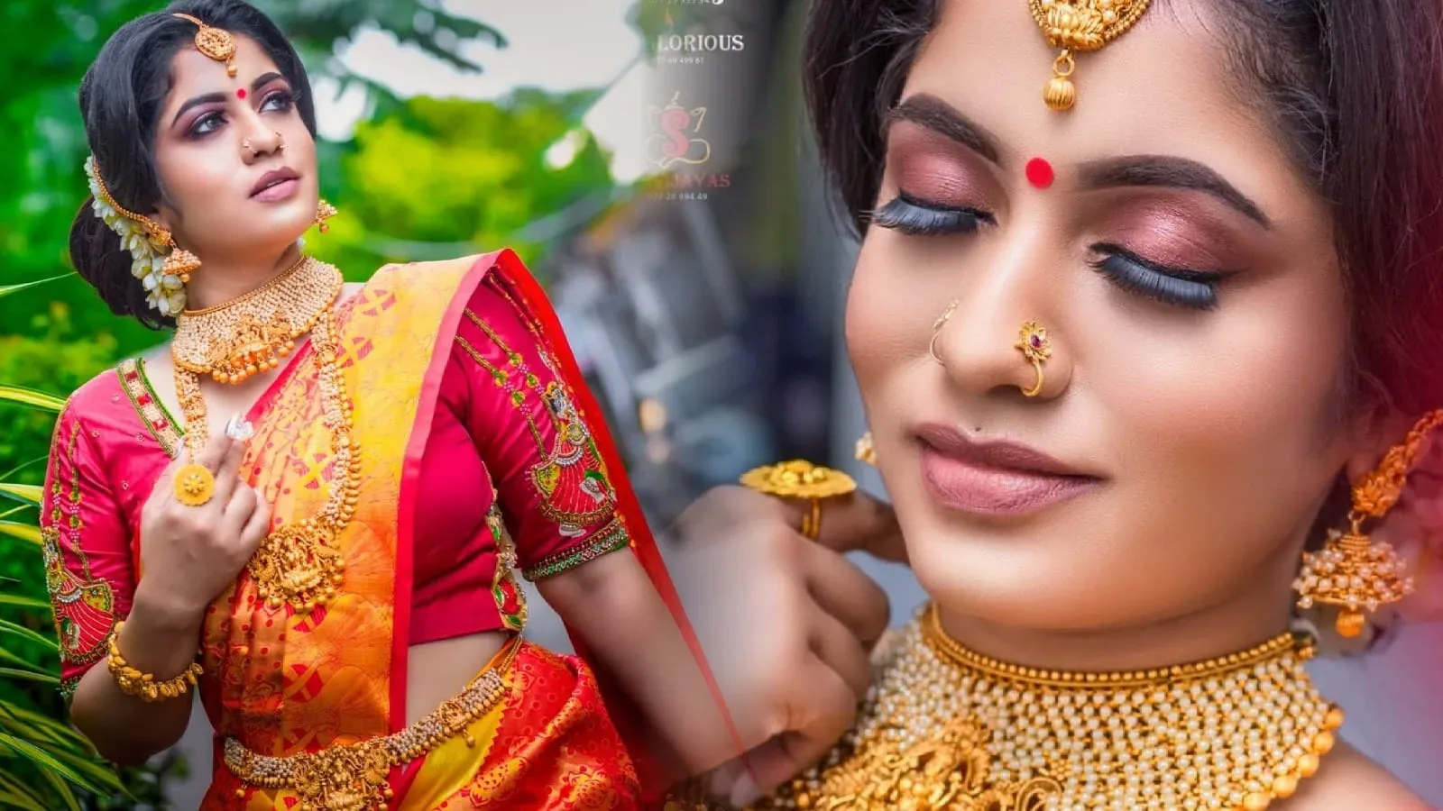 Tamil Model Thiguna Bridal Photoshoot in Red Saree