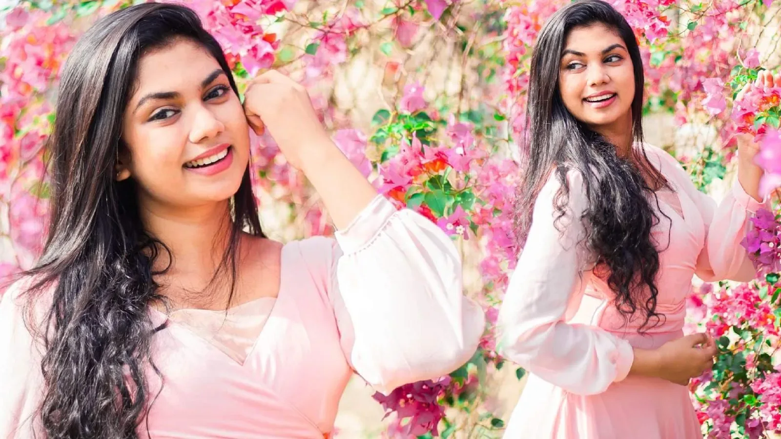 Sri Lankan Actress Damithri Subasinghe looks so cute in pink dress