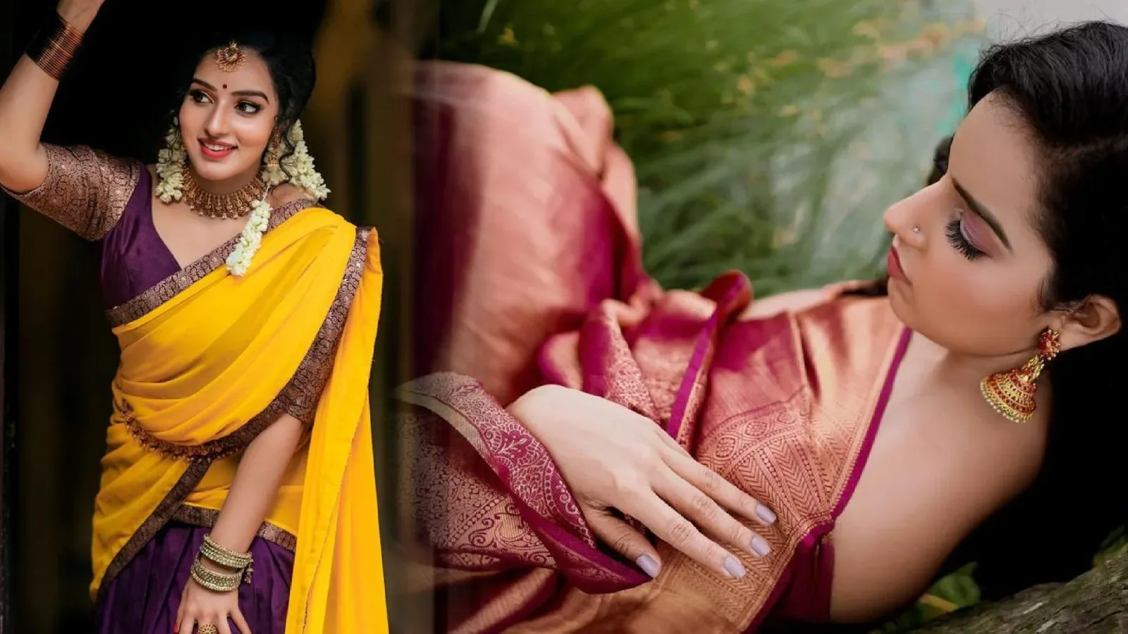 Malayalam Actress Malavika Menon stills in traditional saree