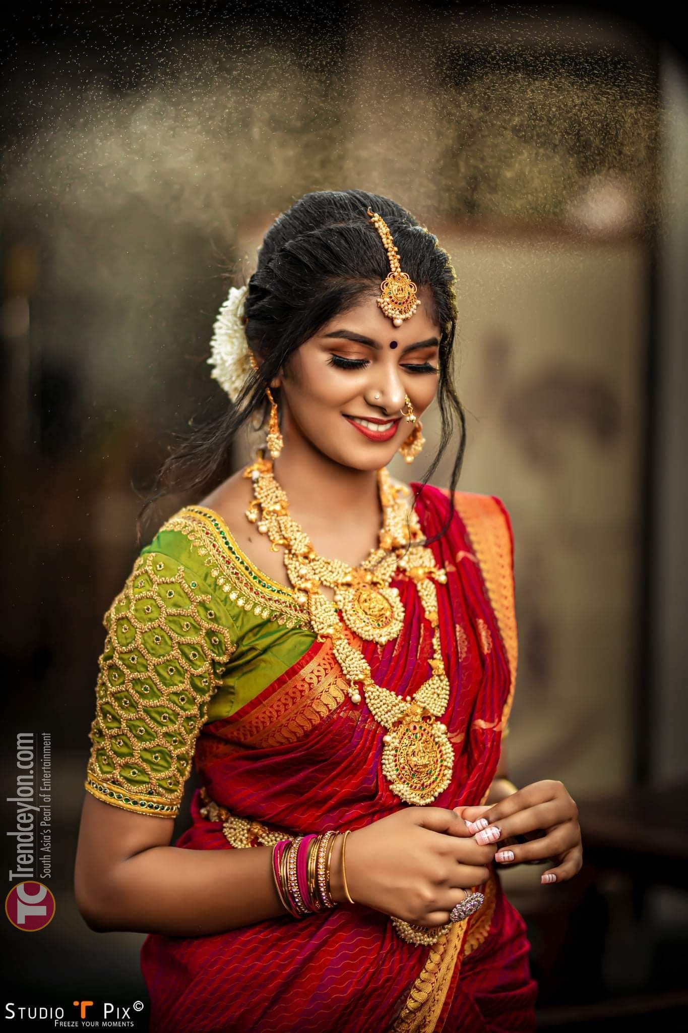 Keerthy The actress looked extremely beautiful in silk saree