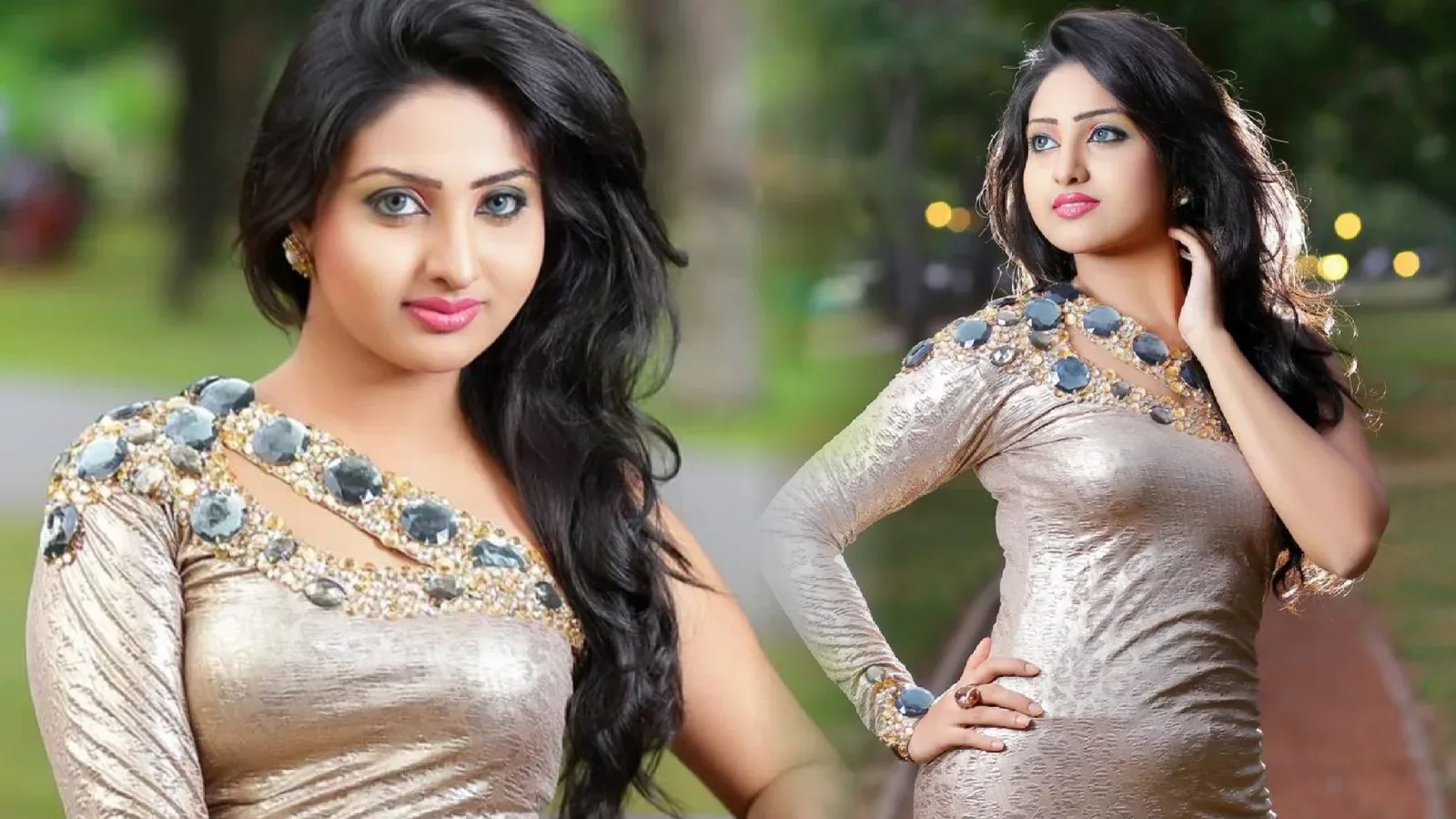 Actress Vinu Udani Siriwardana is raising temperatures in velvet outfit