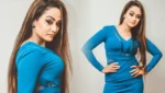 Sri Lankan actress Nilanthi Dias glamorous stills in Blue