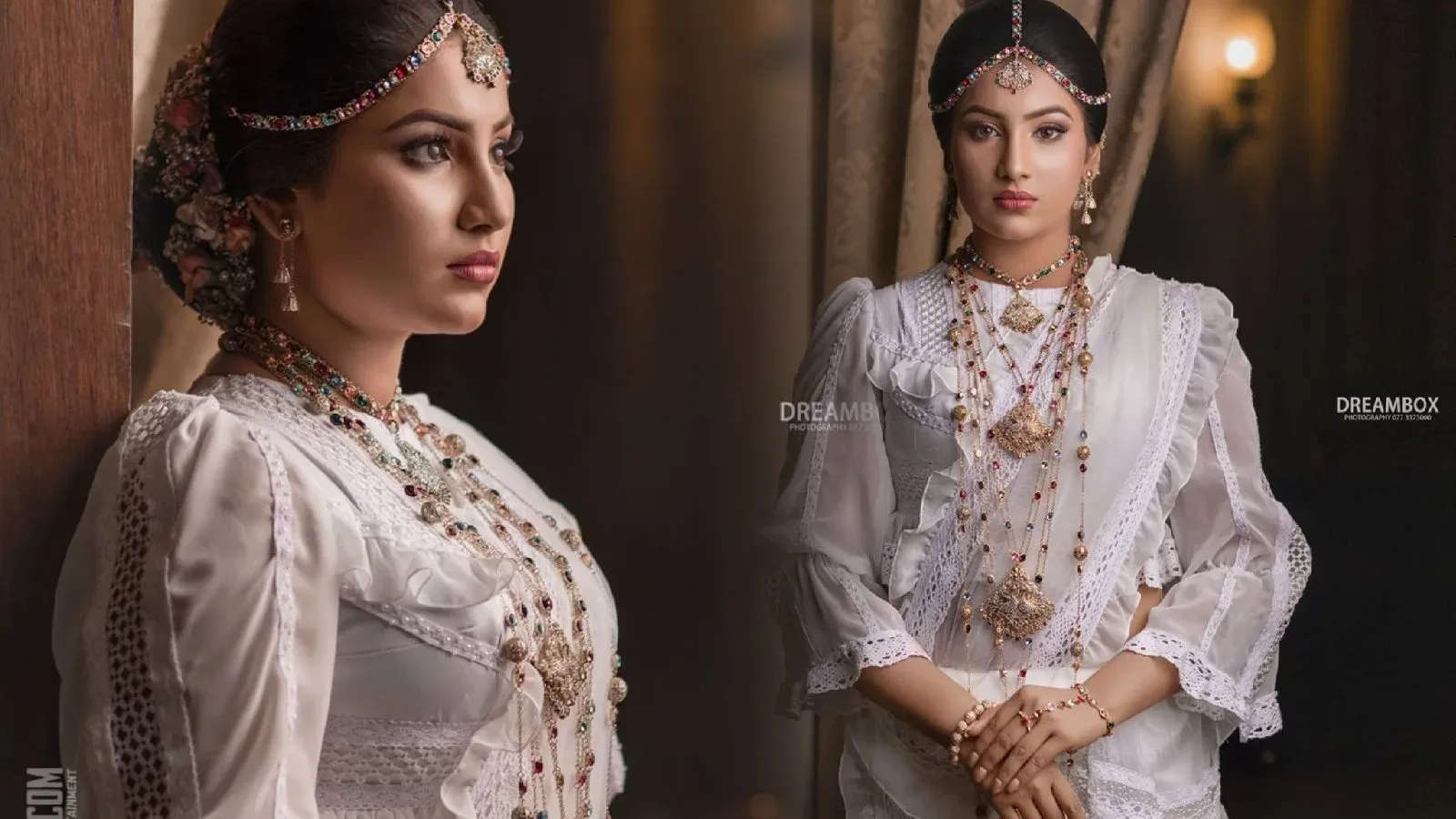 The beautiful model Sithumini Fernando gorgeous in Kandyan Bridal Saree