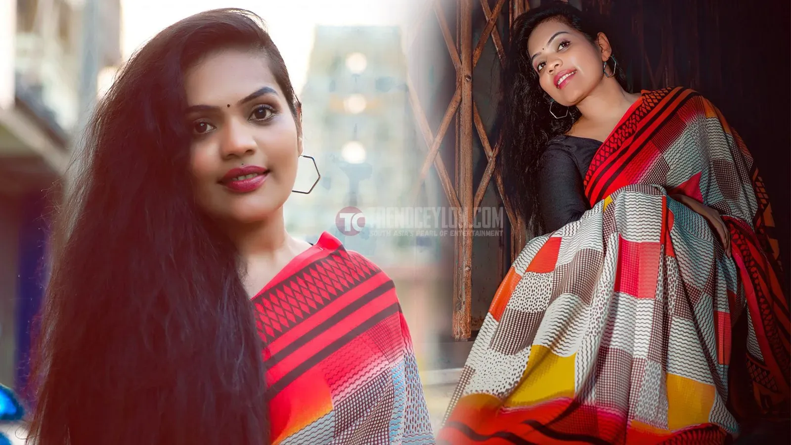 Actress Krishnalani elegant photoshoot stills in vintage saree