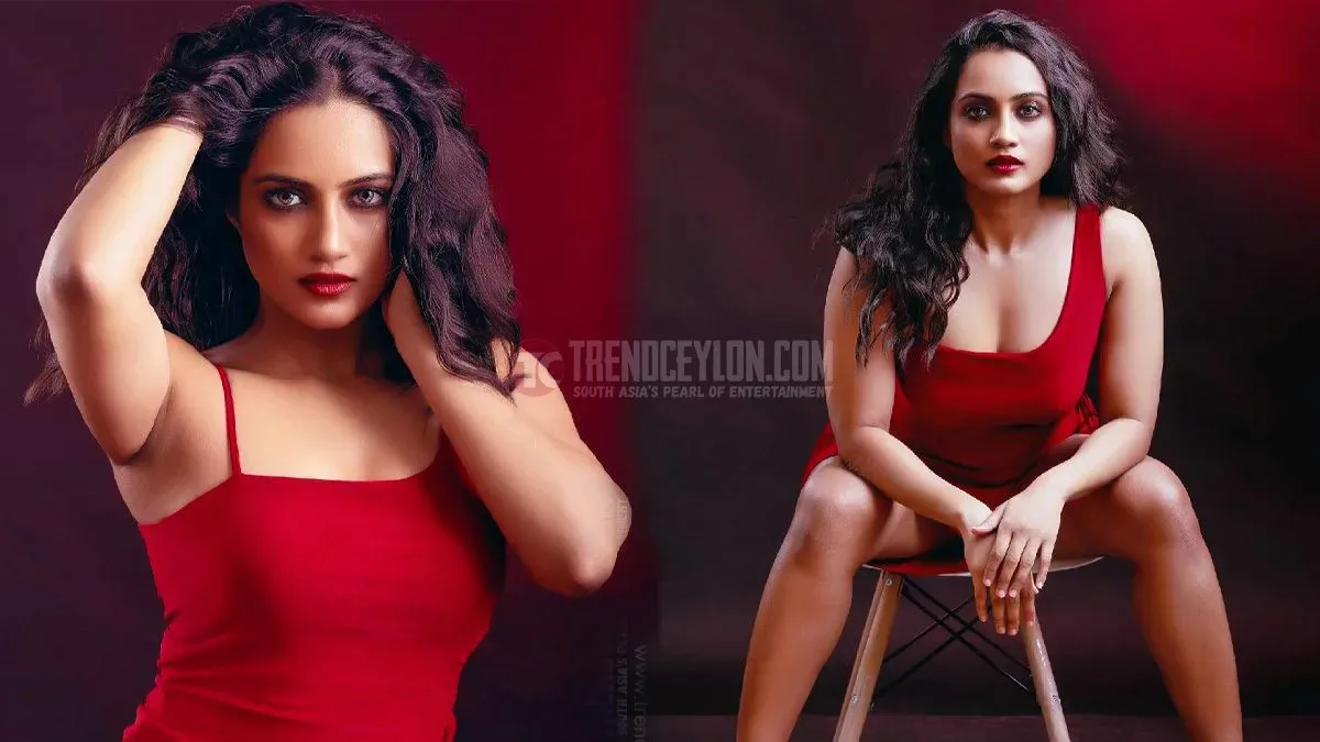Actress Amika Shail looks so hot in the red bodycon dress