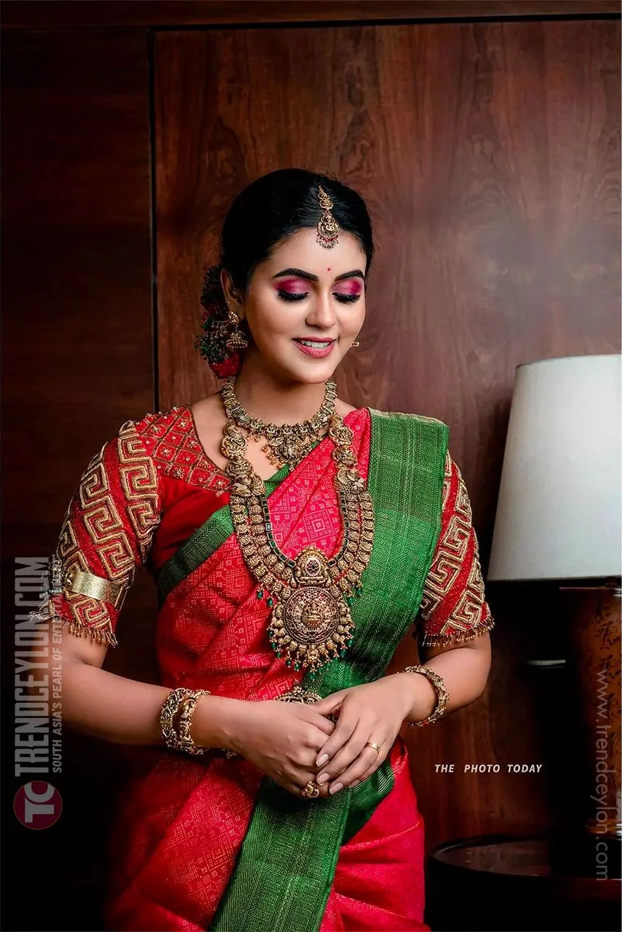 Best Heroine Chaitra Reddy looks drop-dead gorgeous in red Silk Saree