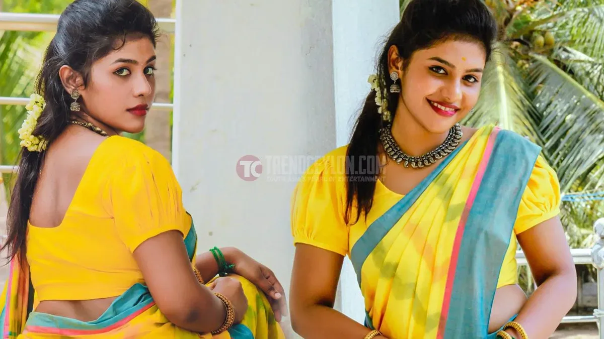 Actress Devadharshini Suresh looks hot in Yellow Saree