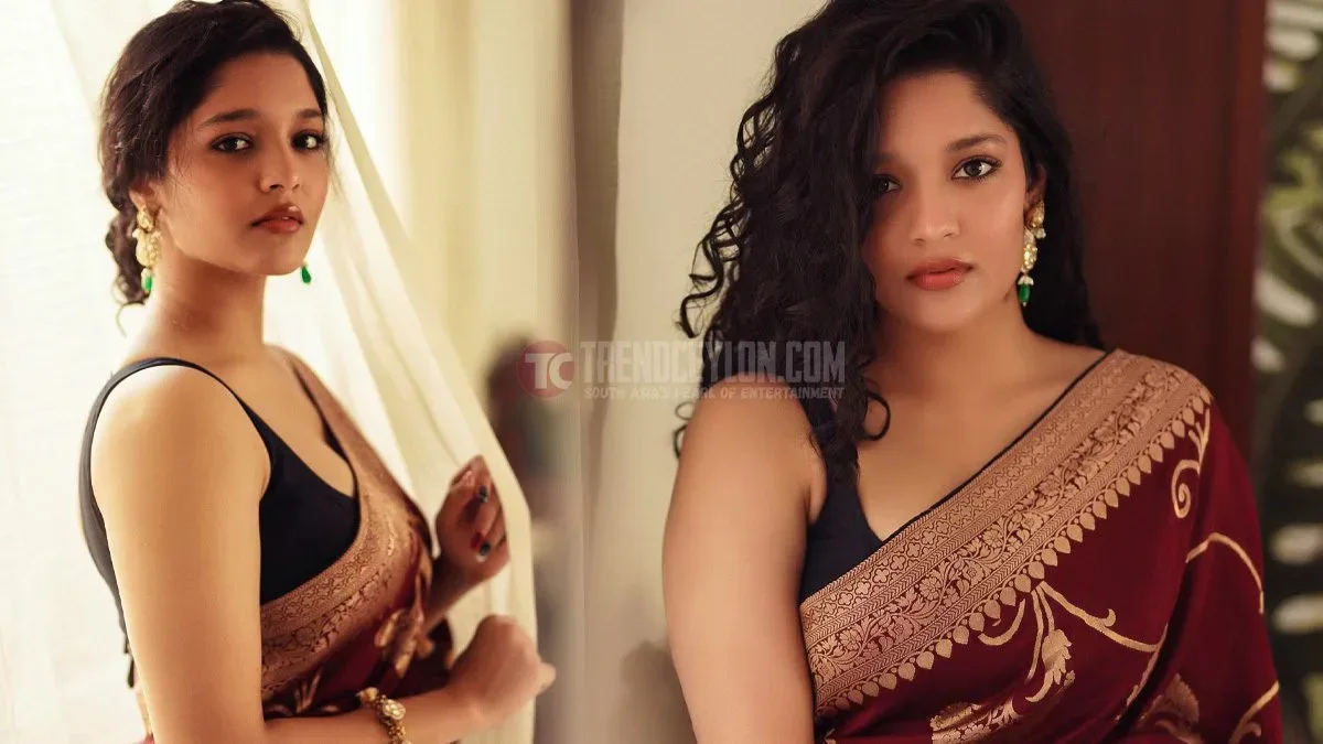 Indian Actress Ritika Singh hot stills in brown saree