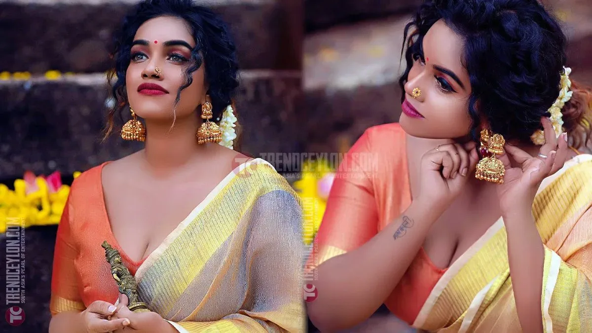 Beautiful Kerala model Saranya Shani Shani looks ravishing in Saree
