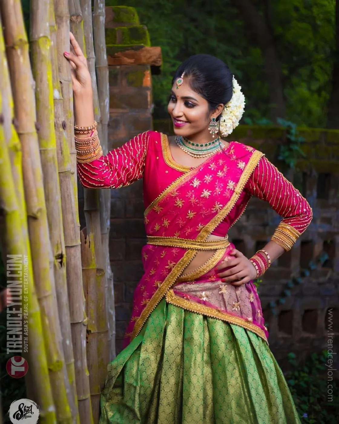 Micset Actress Achu aka Nanthini Rajesh alluring stills in Half saree