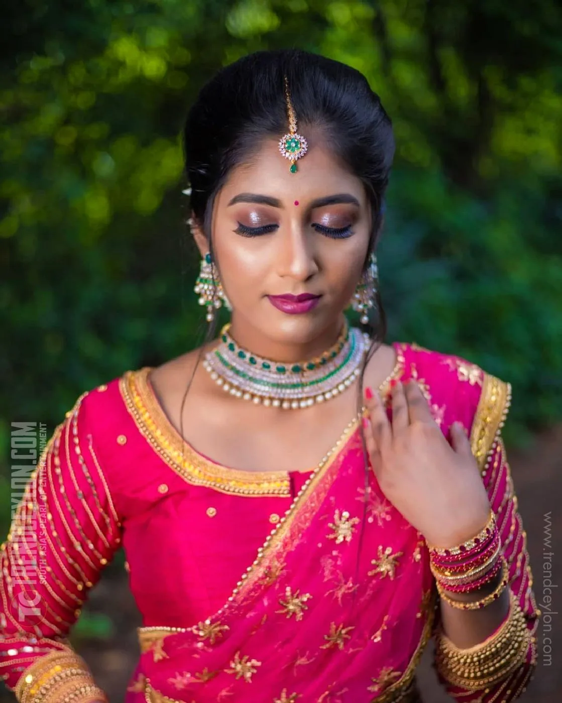 Micset Actress Achu aka Nanthini Rajesh alluring stills in Half saree