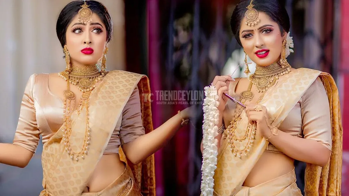 Sri Lankan actress Sachinthani Kaushalya looks ravishing in Saree