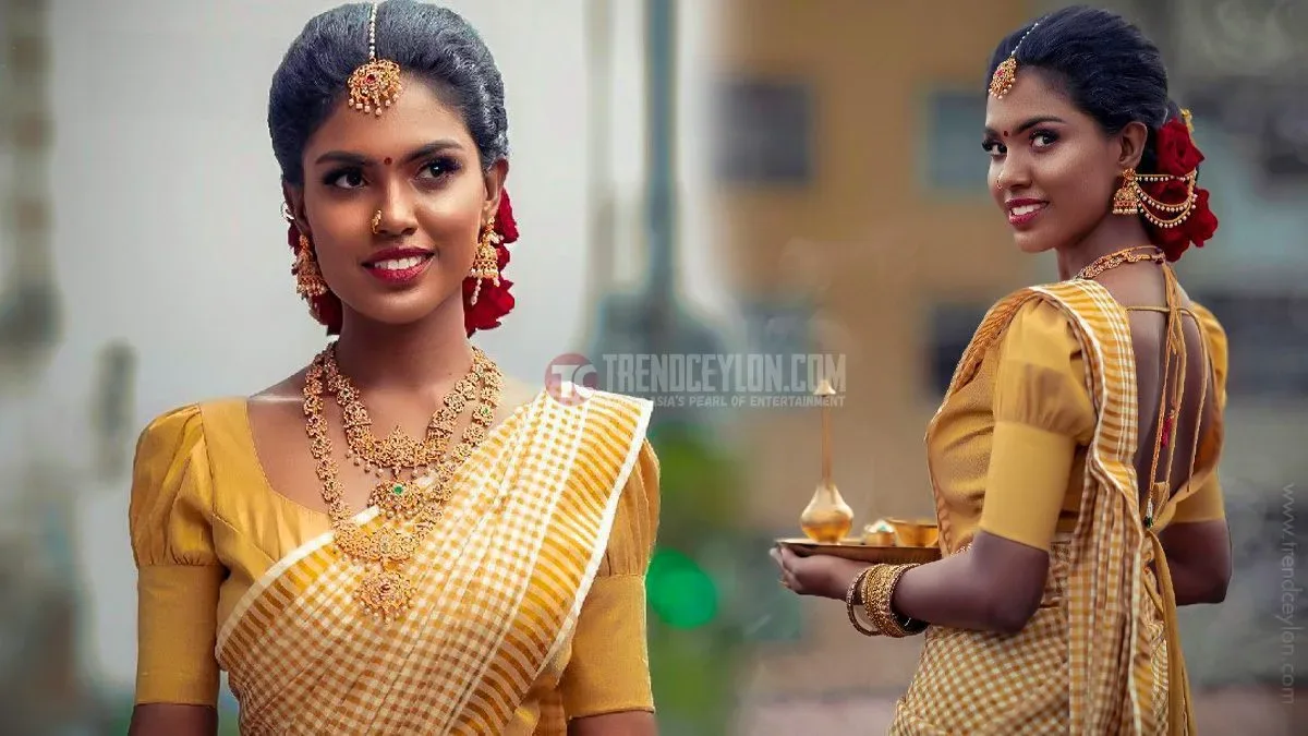 Actress Theepthika Gnanasegaran elegant photoshoot in saree