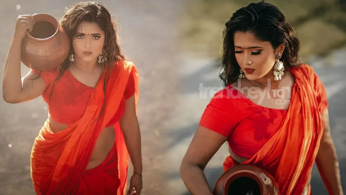 Ash Kumar hot in saree