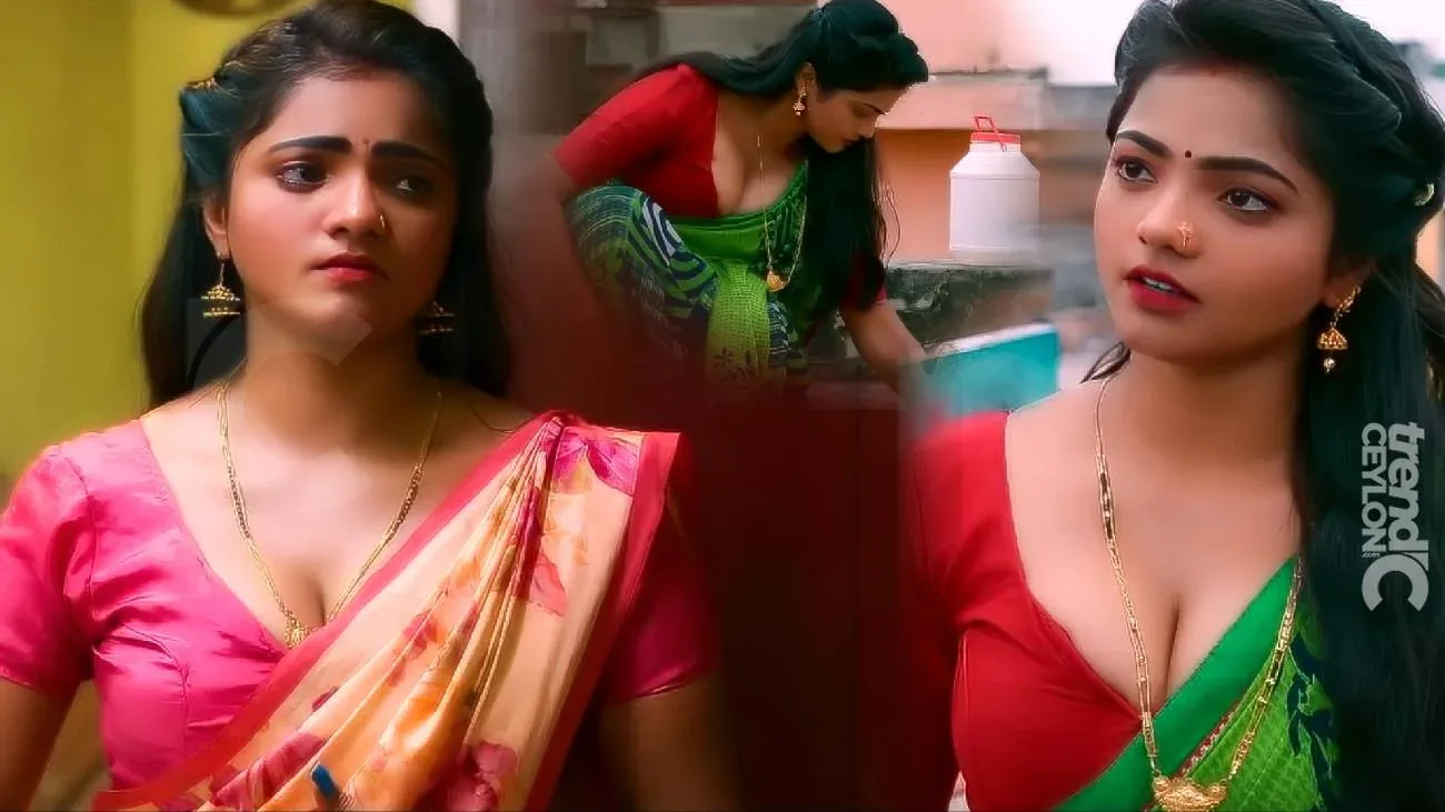 Bharti Jha looks hot in saree in the Doraha Ullu web series