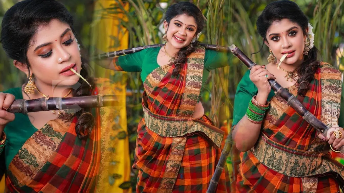 Actress Gayathri Shan looks gorgeous in Pongal photoshoot