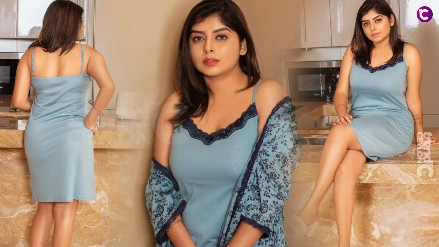 Hot Indian Model Abinaya Manoharan Stuns in Sleek Dress