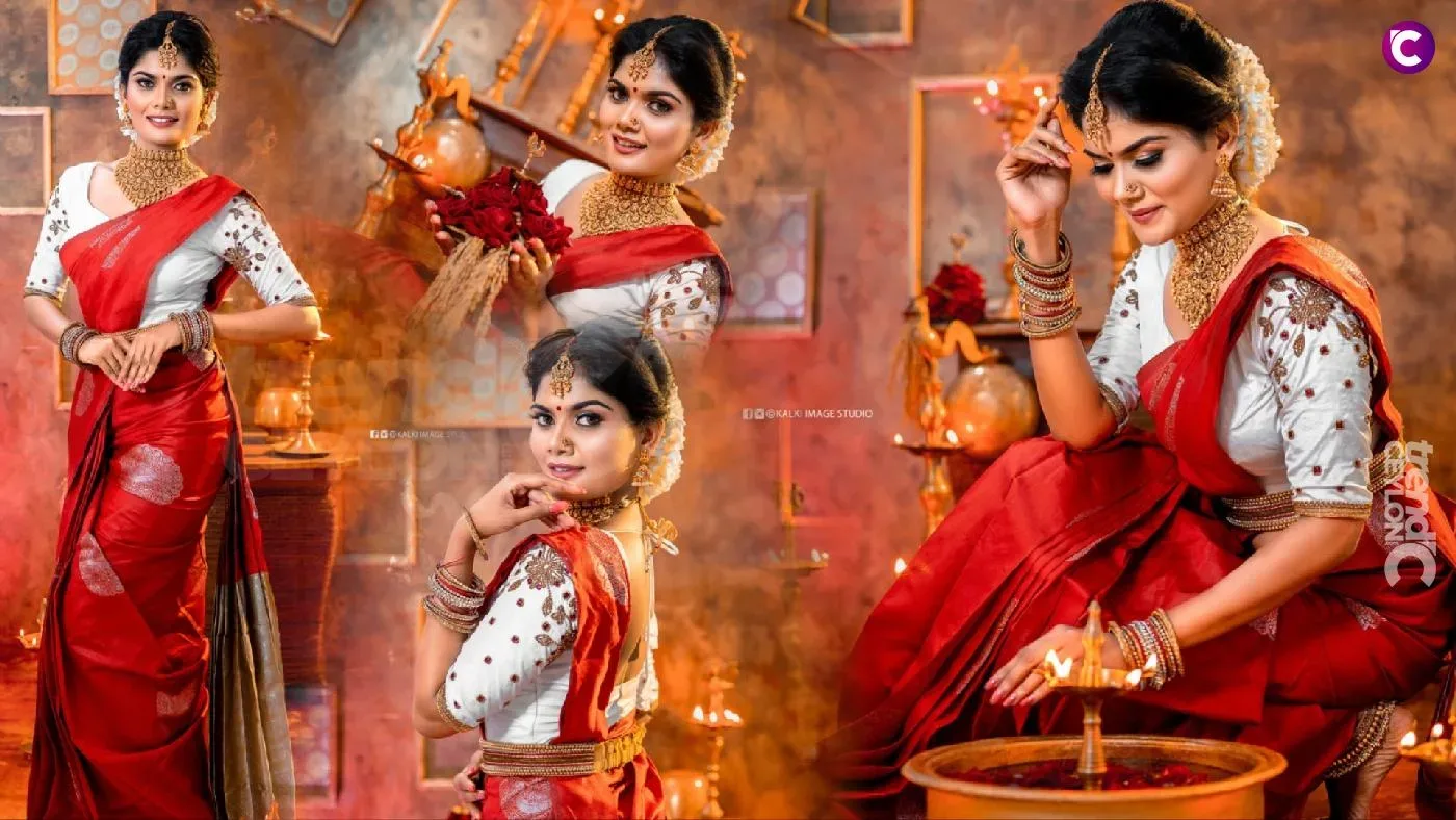 Stunning Hindu Bridal Photoshoot of Sri Lankan Model Anjalin Rk