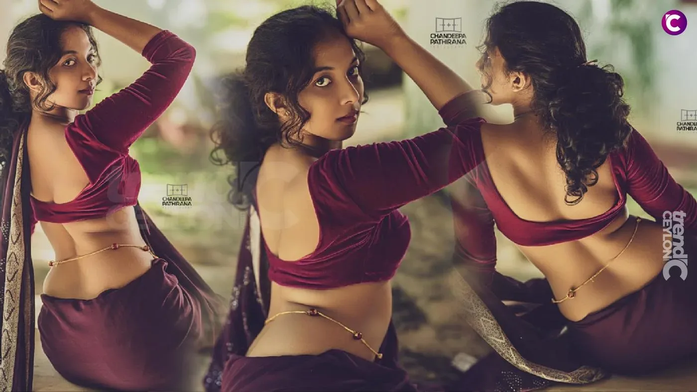 Sizzling Model Ikshura in Magenta Saree: A Stunning Photo Gallery