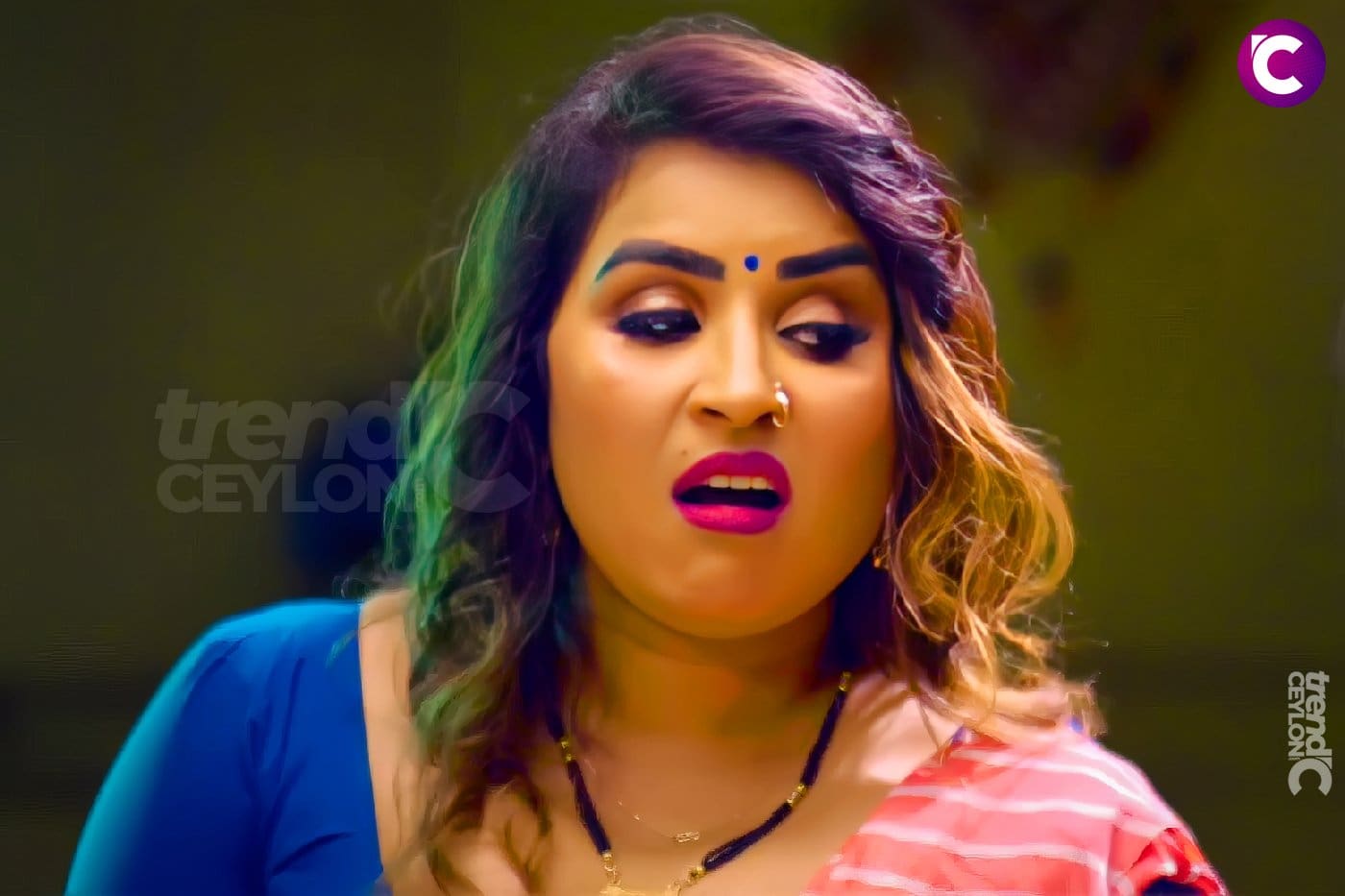 Ankita Singh Stuns In Blue Saree Hot Stills From Khat Shala 