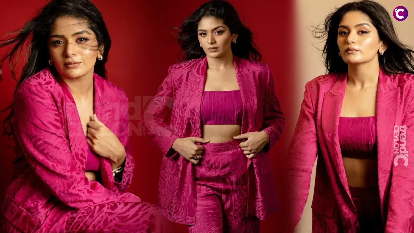 Indian actress Aditi Shankar Stuns in Pink Suit: Photos