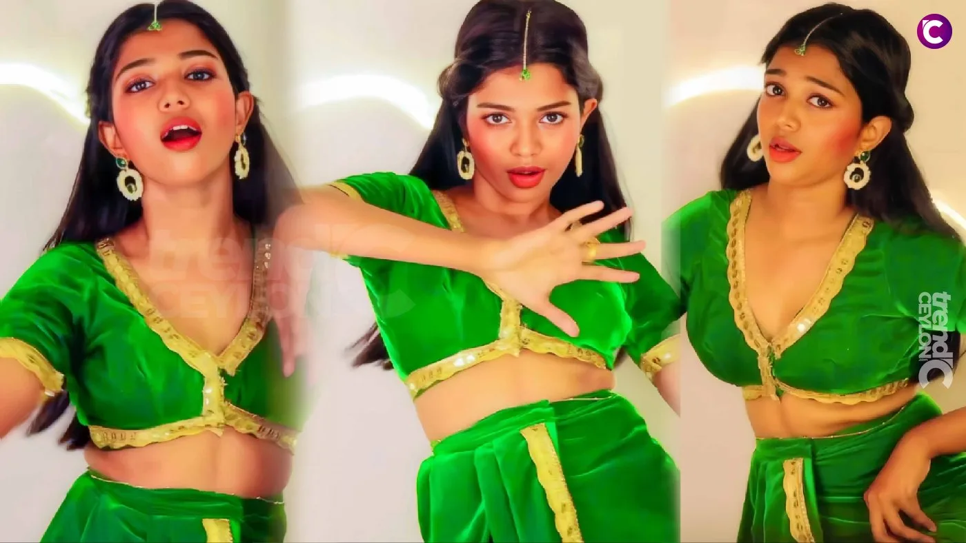 Amala Shaji’s Hot Green Outfit in Varisu Jimikki Ponnu Song Reels