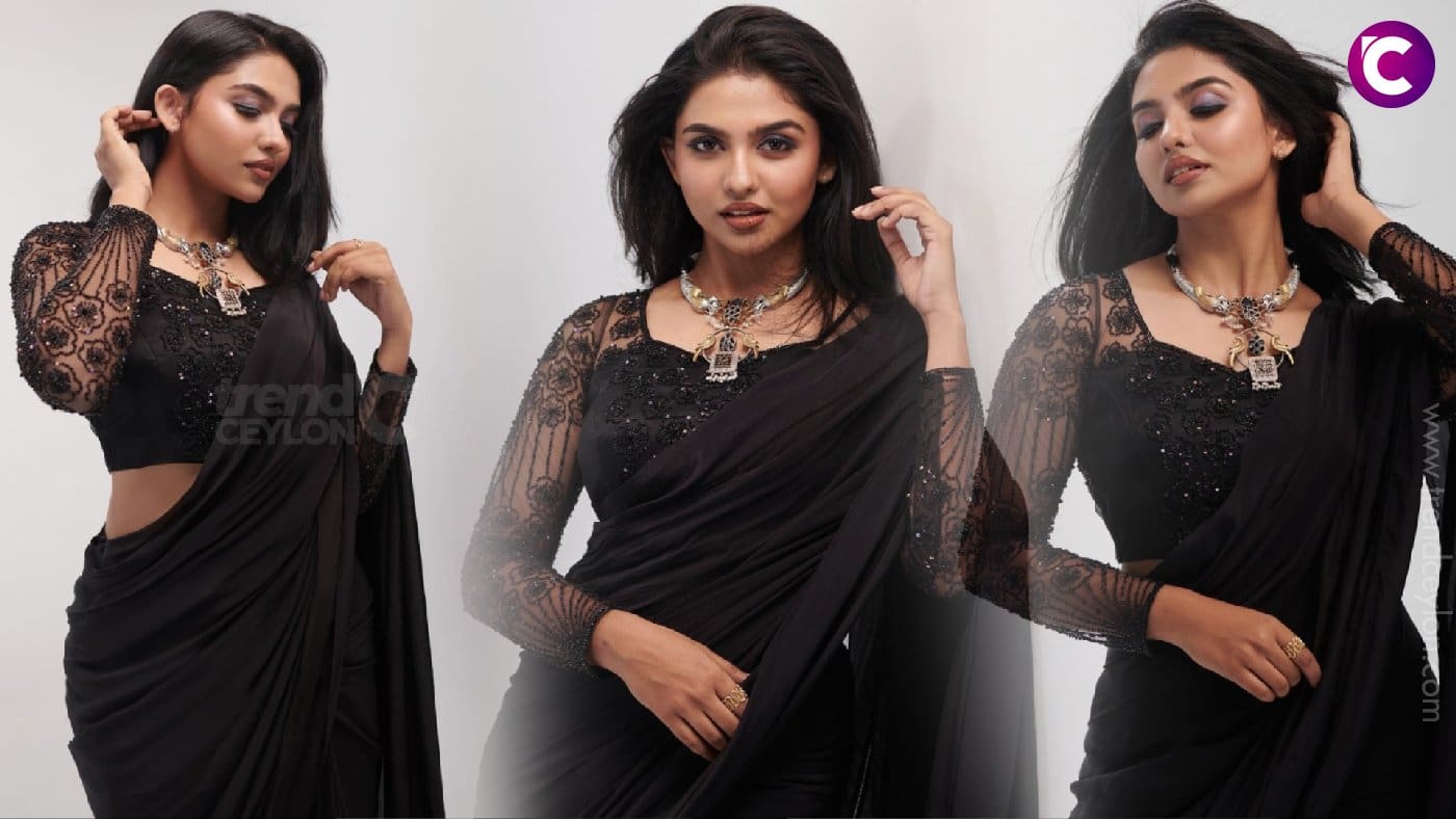 Mamitha Baiju Dazzles in Black Saree: A Malayalam Star's Grace