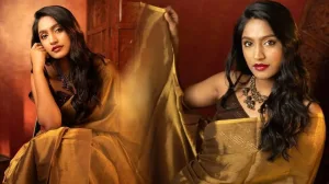 Actress Teja Venkatesh photoshoot in Silk Saree as She looks gorgeous.jpg