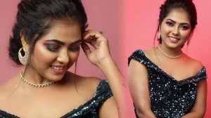 YouTube Actress Revathy Dharan looks elegant in a black lehenga
